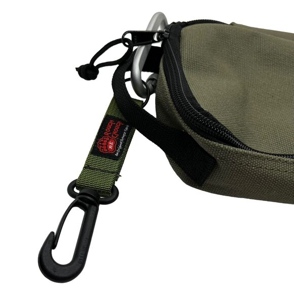 Rough Enough Small Tool Bag Pouch Zipper Big Pencil Case Set of Two Olive Green - Picture 5 of 16